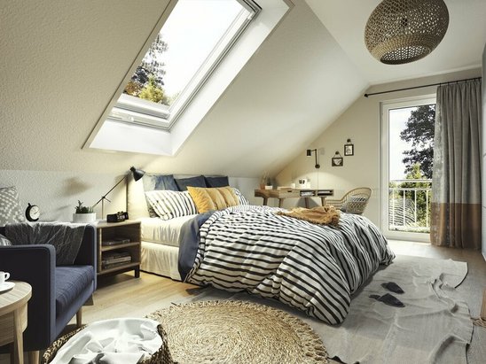 Mitwachshaus Flair 148 Schlafzimmer Ansicht