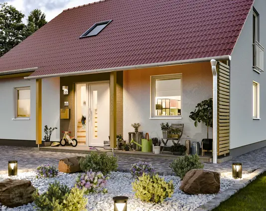 Mitwachshaus Flair 148 mit Vordach